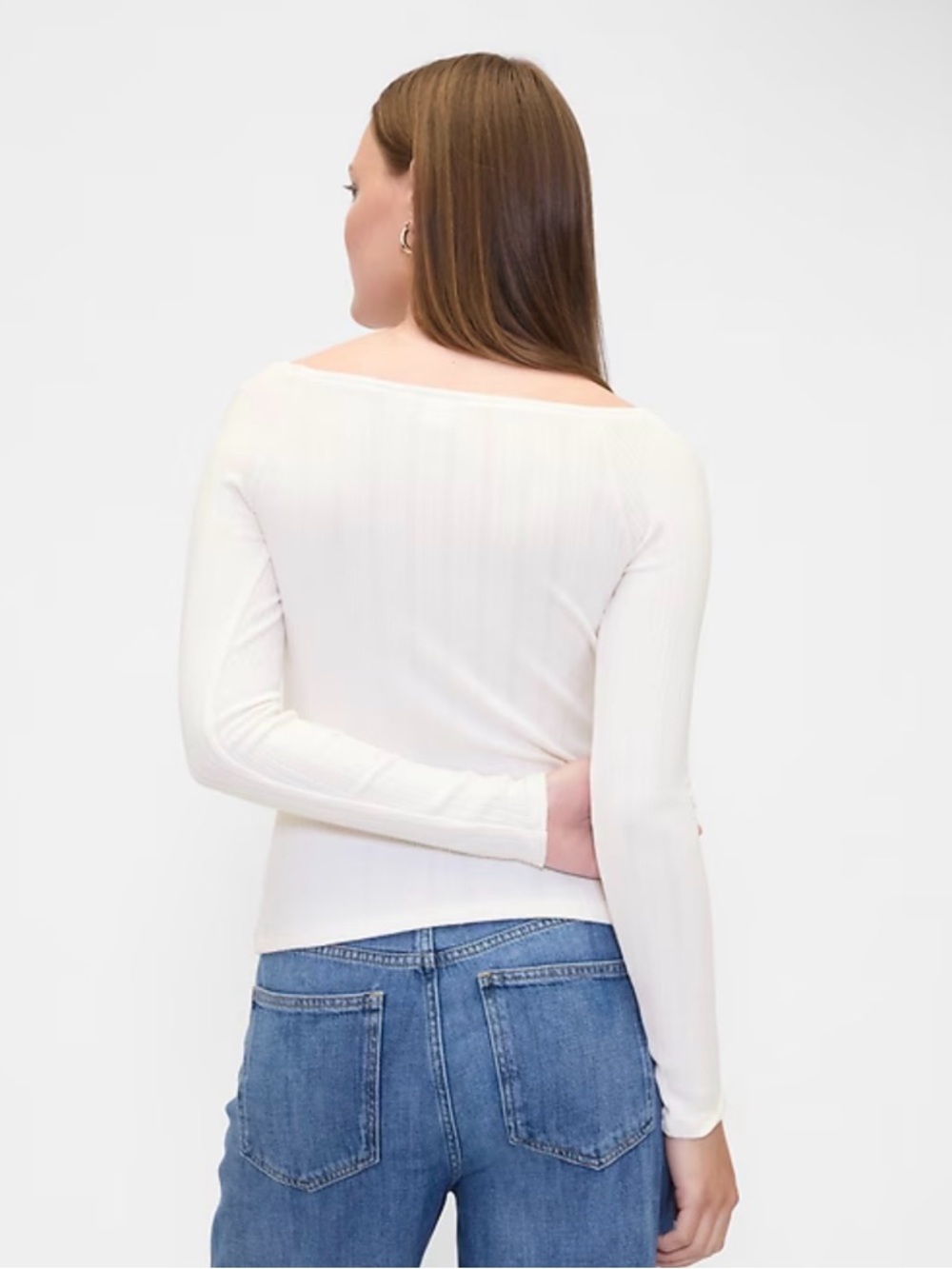 Gap Ribbed Boatneck Top - Picture 3 of 8